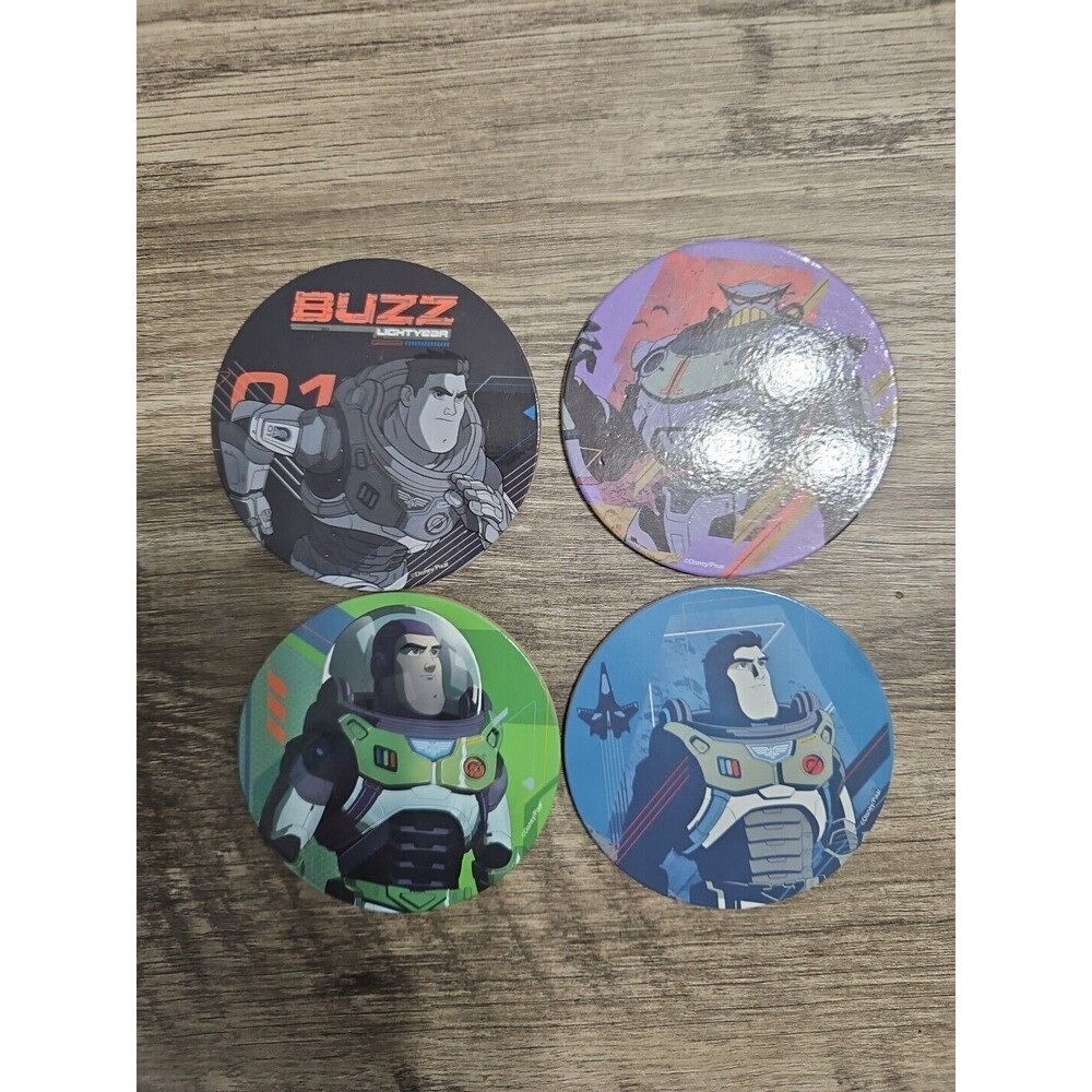 Disney Pixar Buzz Lightyear 4 Pack Coasters 4 Set